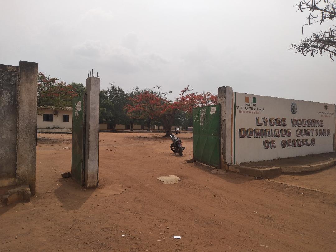 Le Lycée Dominique Ouattara de Séguéla réquisitionné par les forces de sécurité, état des lieux (Obsèques d&rsquo;Hamed Bakayoko)