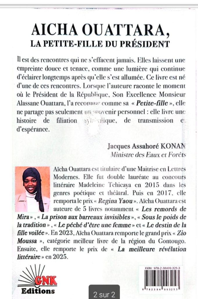 Dans ce roman d'Aïcha Ouattara, une écrivaine démissionne face aux abus professionnels puis subit un deuil cruel. Après un rêve de gloire virale avec le Président au SILA 2024, le réveil la ramène à la réalité humaine : la dignité vraie l'emporte sur l'illusion du pouvoir et la célébrité.