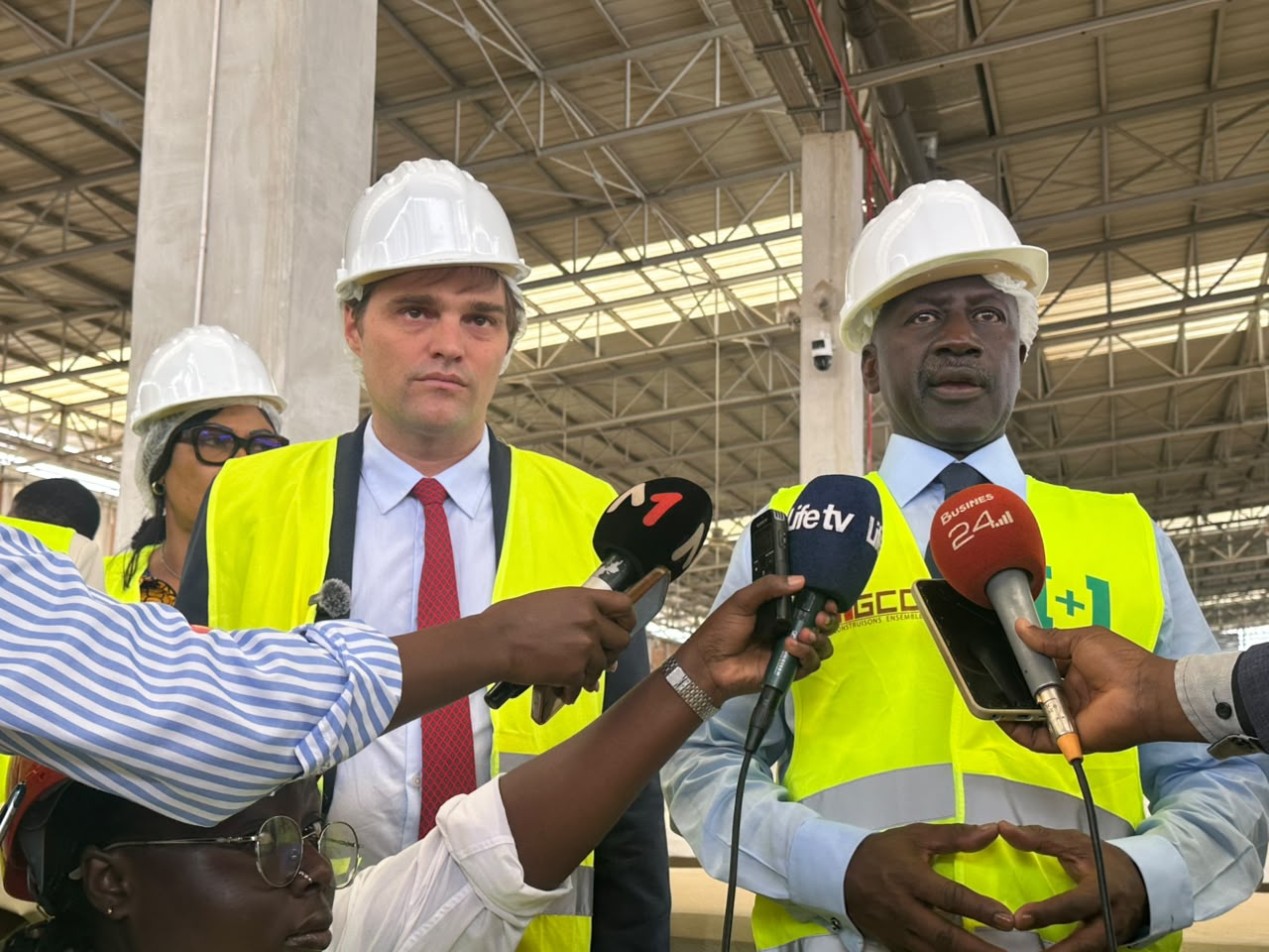 Marché de gros de Gesco : le chantier avance, Adama Bictogo et la délégation française saluent le partenariat