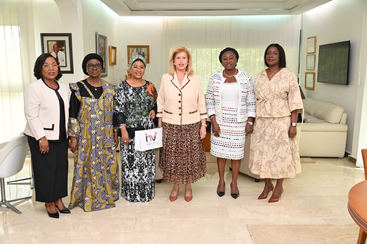 Diplomatie, éducation et finance inclusive : Dominique Ouattara au cœur de l&rsquo;action ce mardi à Cocody