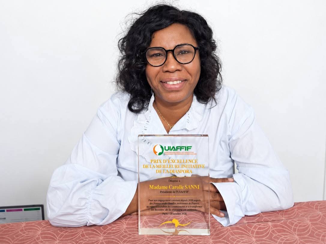 Reconnaissance : Carole Sanni, présidente de l’UIAFFIF distinguée pour son engagement